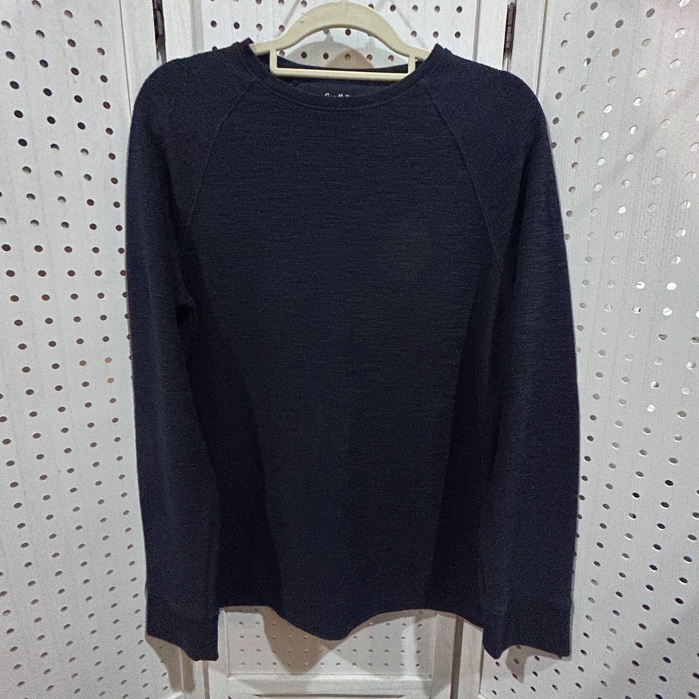Goodfellow Co Crew Neck Long Sleeve Textured Knit Pullover Sweater Mens Size M